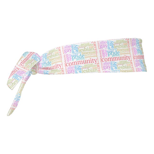 Nube de palabras de la comunidad LGBTQ+ de Slipper (Girar 270)