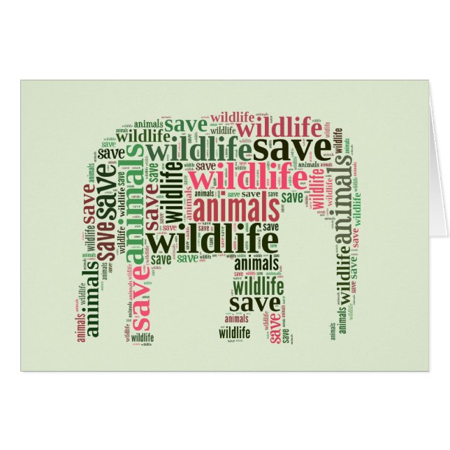 Nube de palabras elefantes (Anverso (Horizontal))