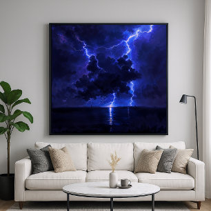 Nube de relámpago - Diseño de arte natural