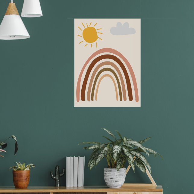 Nube de Sol Arcoíris, Dibujo de Niños, Arte Abstra (Salón 1)