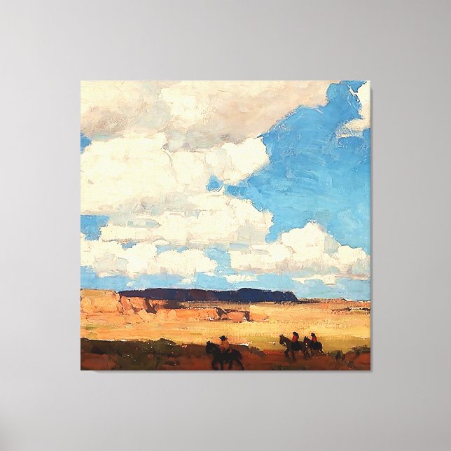 “Nube de Verano” Arte Occidental por Edgar Payne (Anverso)