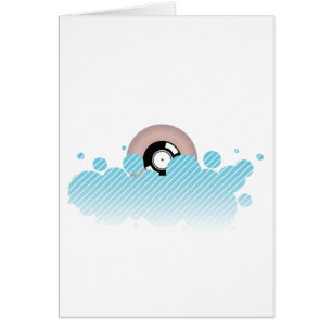 Nube del disco de vinilo - música del disc jockey