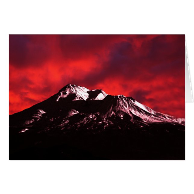 Nube del rojo de Shasta (Anverso (Horizontal))
