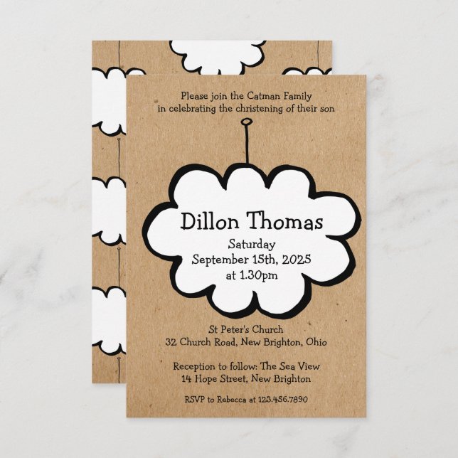 Nube en una invitación a la cristalización de cuer (Anverso / Reverso)