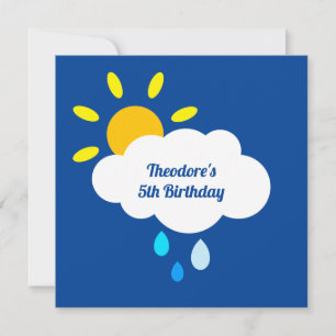 Nube Personalizada, gotas de lluvia y arcoíris