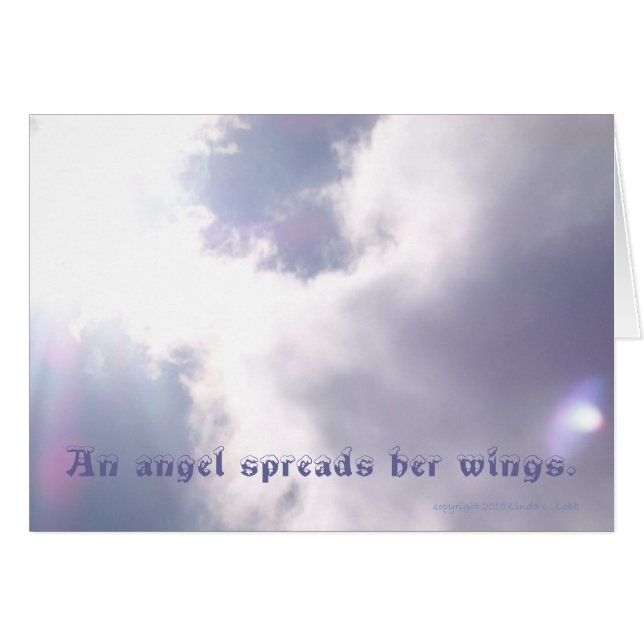 nube real Un ángel extiende sus alas. (Anverso (Horizontal))