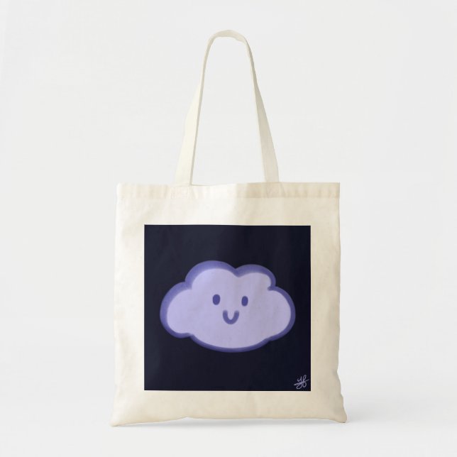 nube sonriente y bolsa verde (Frente)