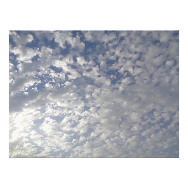 Nubes antes de la impresión de la foto de la torme (Frente)