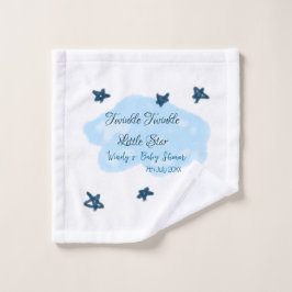 Nubes azules parpadean Twinkle Little Star baby sh