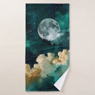 Nubes bajo la luna