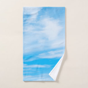 Nubes blancas de cielo azul elegante plantilla Per