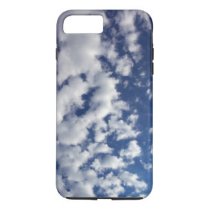 Nubes blancas inflables en el Funda Blue Sky iPhon