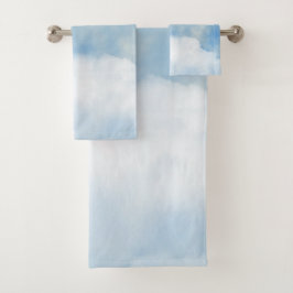 Nubes blancas onduladas