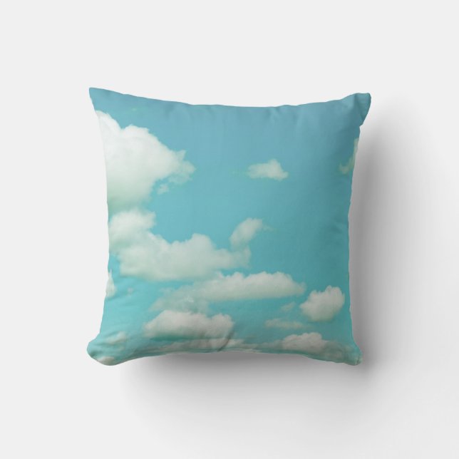 nubes de almohada en fotografías de cielo azul (Anverso)