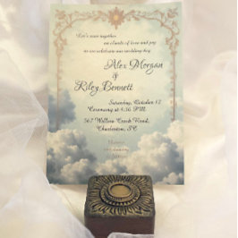 Nubes de amor Invitación a la boda veneciana