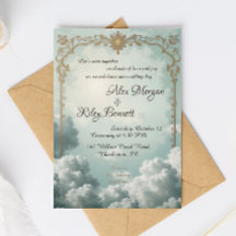 Nubes de amor Invitación a la boda veneciana