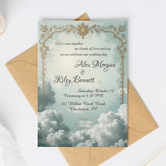 Nubes de amor Invitación a la boda veneciana