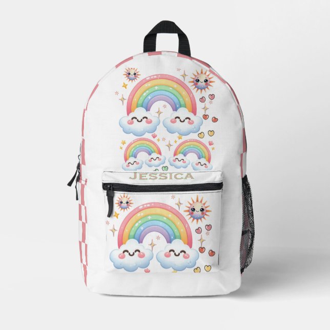 Nubes de arcoiris de anime cúrcules imprimen bolsa (Anverso)