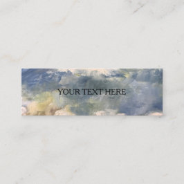 Nubes de colores pintadas Mini etiquetas Tarjetas 