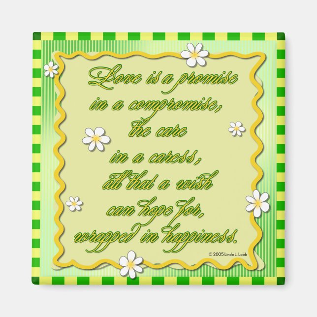 Nubes de inspiración: el amor es un imán prometedo (Frente)