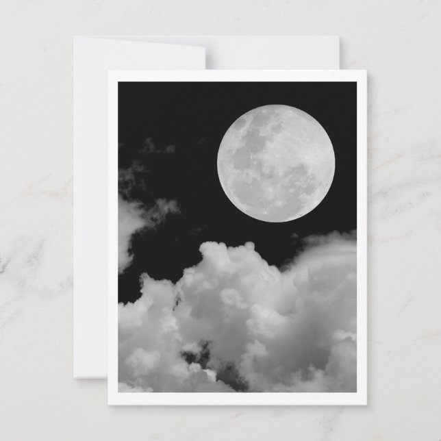 NUBES DE LUNA COMPLETA NEGRO Y BLANCO (Anverso)