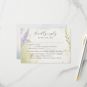 nubes de paisaje de color de agua RSVP con opcione