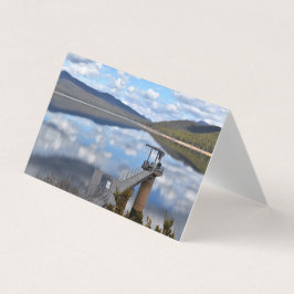 Nubes del lago Bellfield en la tarjeta de saludo d