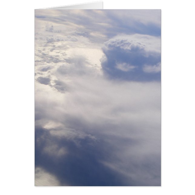 Nubes en blanco Notecard (Diseño 2) (Frente)