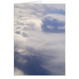 Nubes en blanco Notecard (Diseño 2)