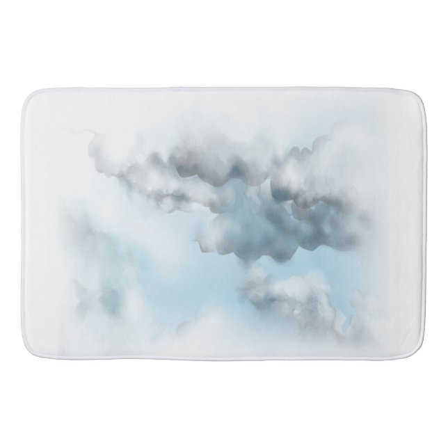 Nubes en la alfombra de baño (Anverso)