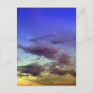 Nubes en las postales del atardecer