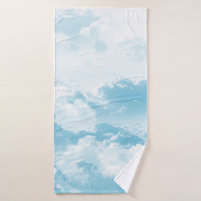 Nubes imágenes vectoriales de personalizados de ci (Toalla de baño)