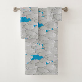 Nubes japonesas, Día de Verano, Blanco y Azul ciel