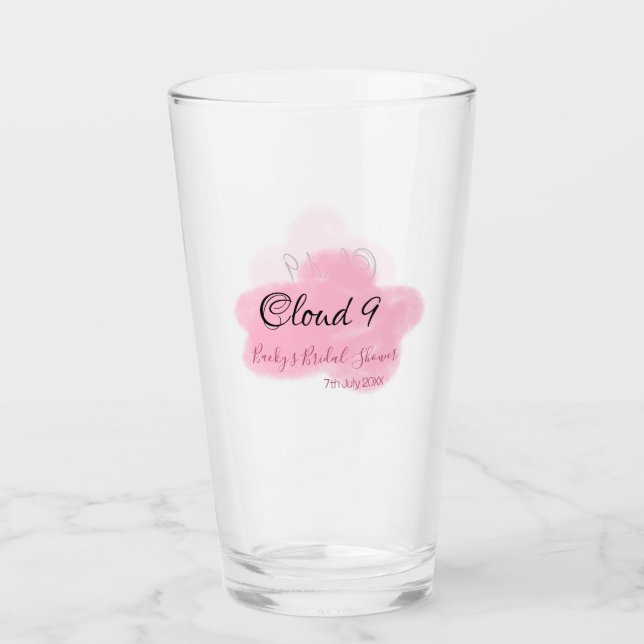 Nubes nueve rosa pastel despedida de soltera nombr (Anverso)