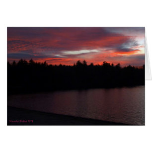 Nubes rojas Walden Pond