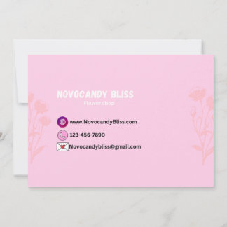 Nubes rosas Corazón Gracias tarjeta Pequeña Empres