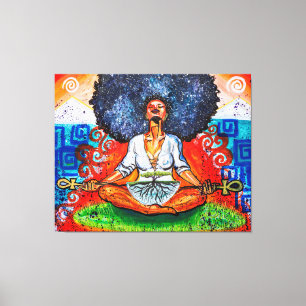 Nubian Kush 50" x 40" impresión envuelta grande d