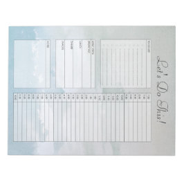 Nublado Cielo Para Hacer Listado De Bloc De Notas