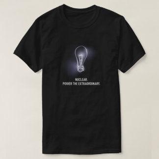 Nuclear. Accione la camiseta de los hombres