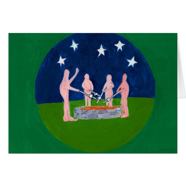 nudistas en la hoguera (Anverso (Horizontal))
