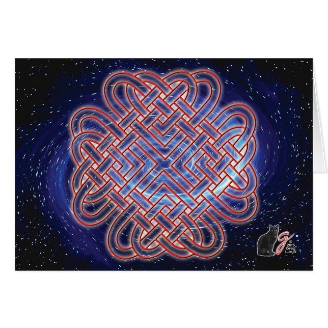 Nudo de amor céltico galáctico (Anverso (Horizontal))