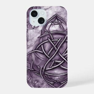 Nudo de Trinidad Triquetra Lavanda Púrpura Falso M