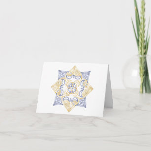 Nudo que se casa céltico - tarjeta en blanco