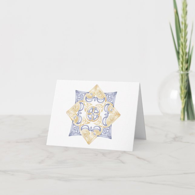 Nudo que se casa céltico - tarjeta en blanco (Anverso)