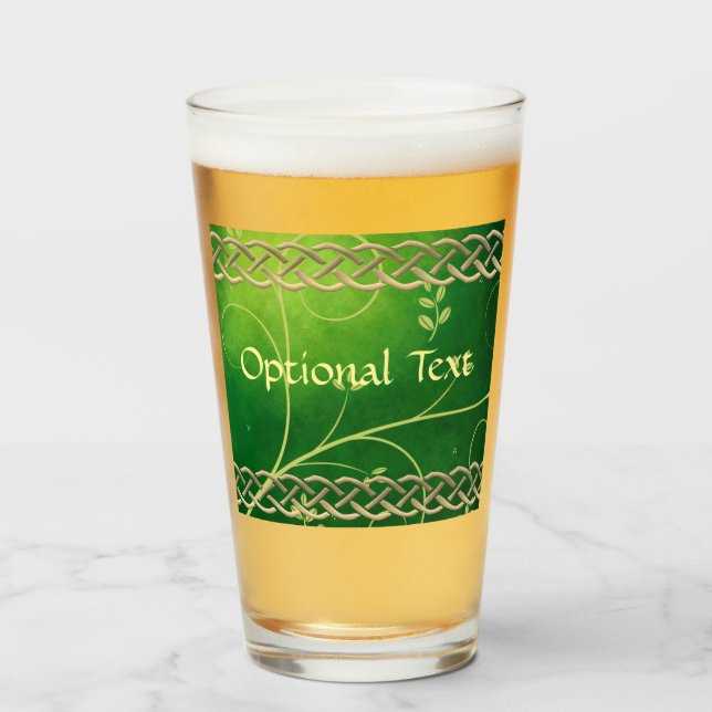 Nudos y Hojas Verdes Celtas (Anverso (lleno))