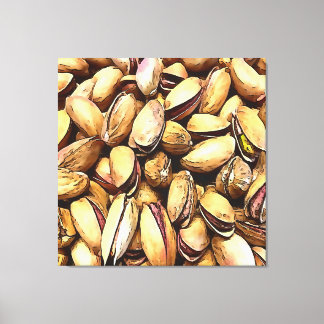 Nueces de Pistachio Arte de contorno negro