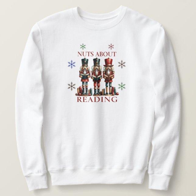 Nueces sobre la lectura de sudaderas (Anverso del diseño)