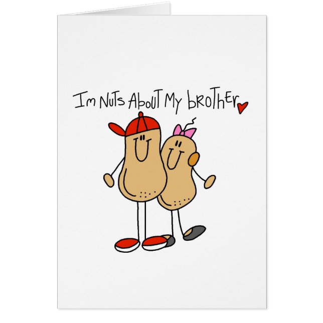 Nueces sobre mis camisetas y regalos de Brother (Frente)