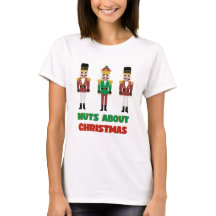 Nueces sobre Navidades Camisetas Ropa de Navidad