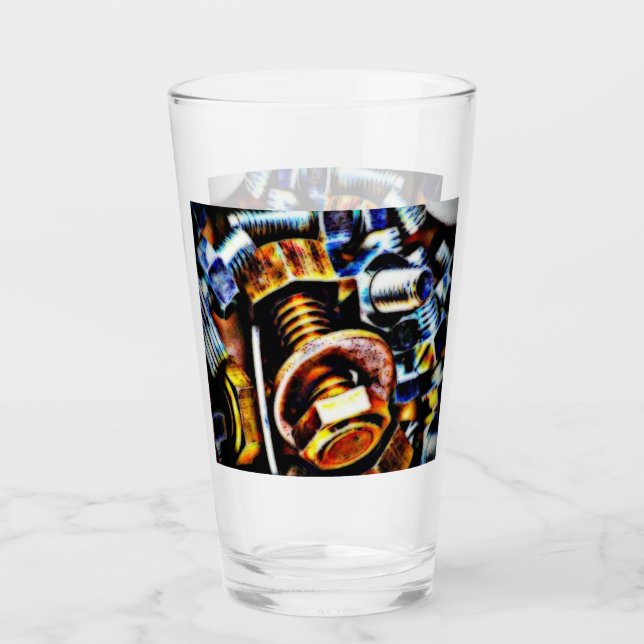 Nueces y pernos de arte pop (Anverso)